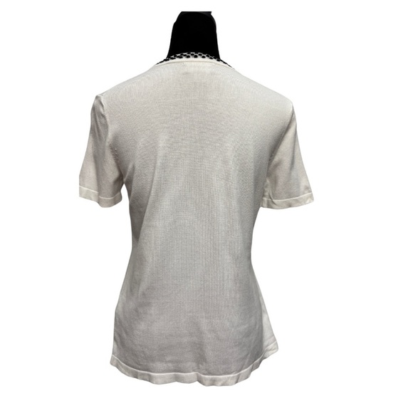 💎 Karl Lagerfeld Short Sleeve Top White - Picture 3 of 10